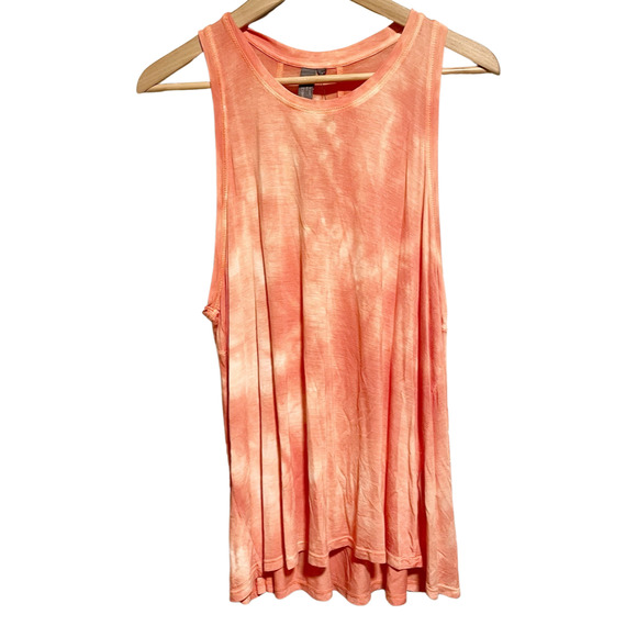 BRAND NEW Sweaty Betty Easy Peazy Tank Top Orange Bleach Dye Tie Dye ombré - Picture 1 of 9
